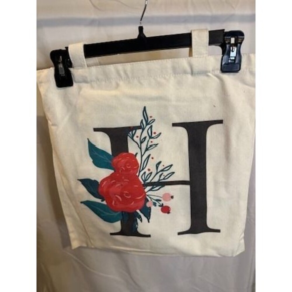 Monogram “H” Tote Bag with Matching Pouch